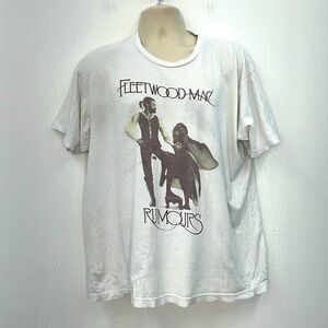 Tultex - Fleetwood Mac Rumours  Graphic White Short Sleeve T Shirt Size XL